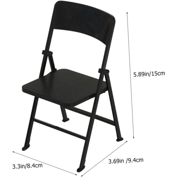 Gatuida Set 2 Sedie Pieghevoli Miniature in PVC per Casa delle Bambole e Decorazioni