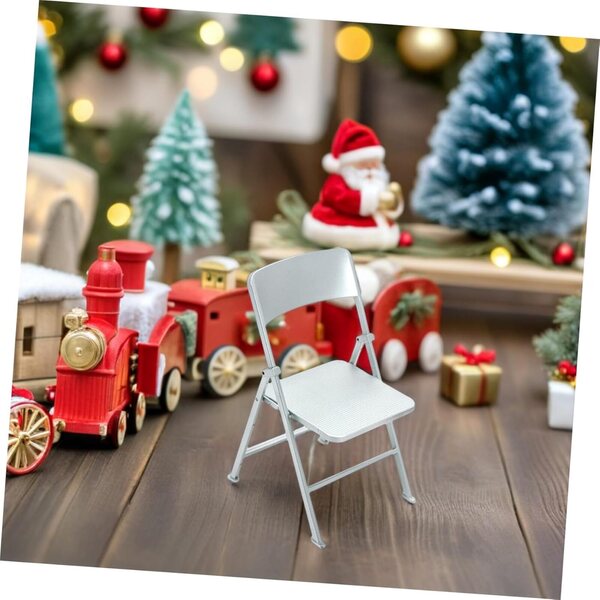 Gatuida Set 2 Sedie Pieghevoli Miniature in PVC per Casa delle Bambole e Decorazioni