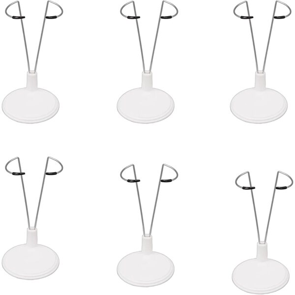 KYLELOVE Set 3 Supporti Regolabili per Bambole 10-20 cm per Casa e Ufficio