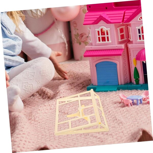 BESPORTBLE Kit Tetto Casa delle Bambole in Miniatura Beige per Protezione Antipolvere