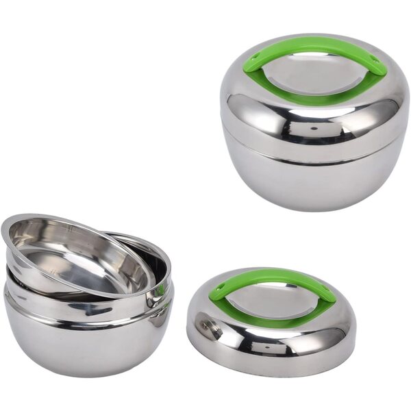 Box Pranzo Termico 1L in Acciaio Inox 2 Strati per Scuola e Ufficio Beufee