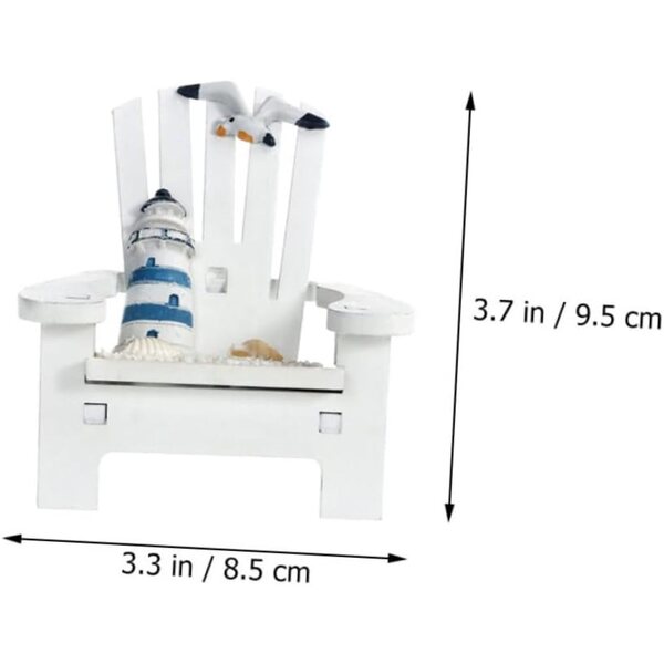 Garneck Mini-Strandkörbe aus Holz, 3 Stück, Sommerdekorationen für Zuhause und Couchtische
