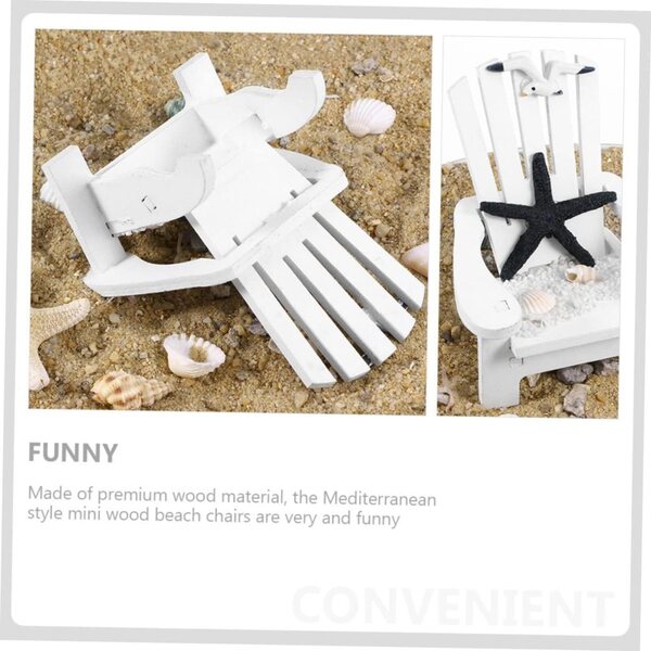 Garneck Mini-Strandkörbe aus Holz, 3 Stück, Sommerdekorationen für Zuhause und Couchtische