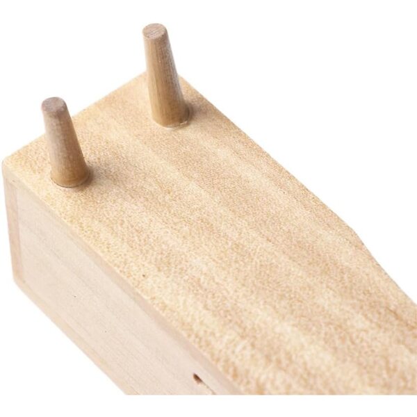 1:12 Puppenhaus-TV-Schrank aus Holz mit doppelter Schublade, 12 x 4 x 3 cm