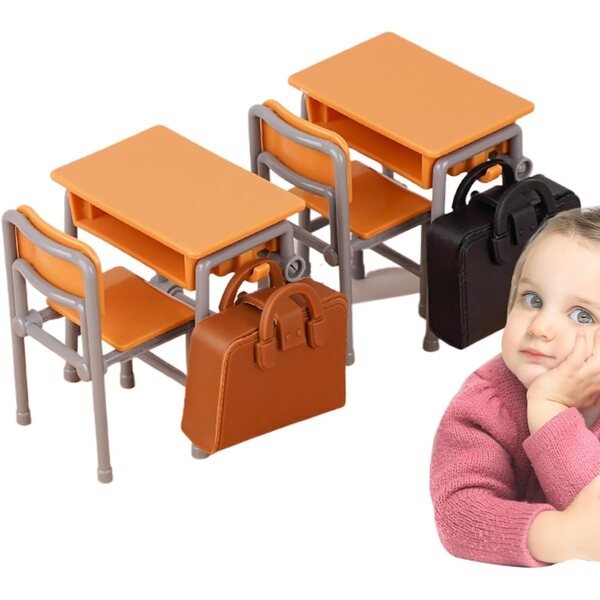 Miniatur-Set für Zuhause und Büro mit Möbeln und Zubehör für pädagogisches Rollenspiel