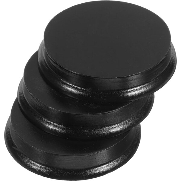 PRETYZOOM 15 basi in legno per bambole e figure da collezione rotonde 6,5x6 cm