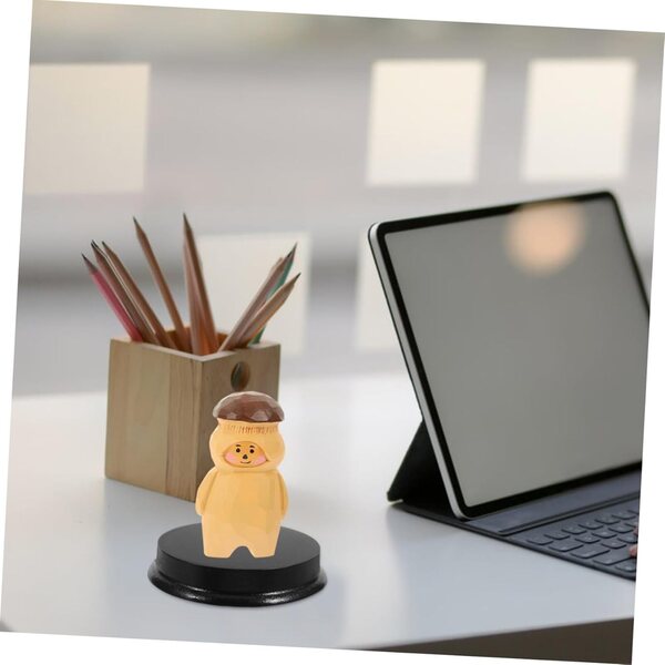 PRETYZOOM 15 basi in legno per bambole e figure da collezione rotonde 6,5x6 cm