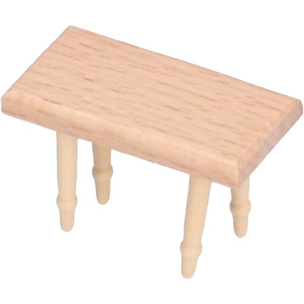 Set di sedie e tavolo in legno per casa delle bambole, mobili da pranzo in miniatura