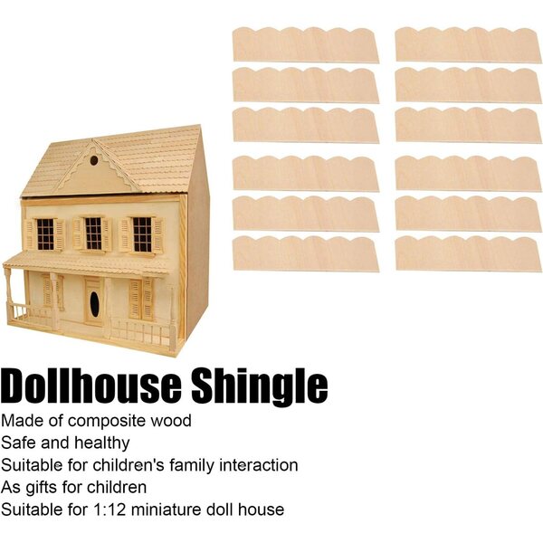 Holzschindeln für Puppenhaus 1:12 – 12 sichere und kreative Teile