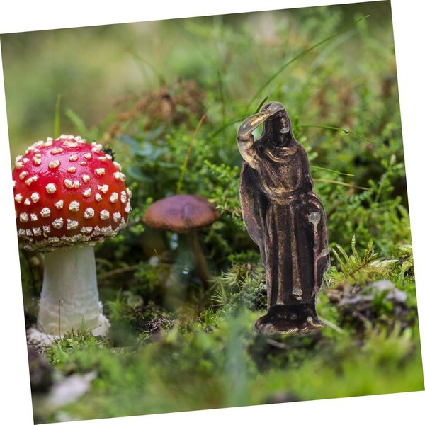 Hemobllo Mini Statuetta Paesaggistica in Lega di Rame per Bonsai e Terrari 2cm
