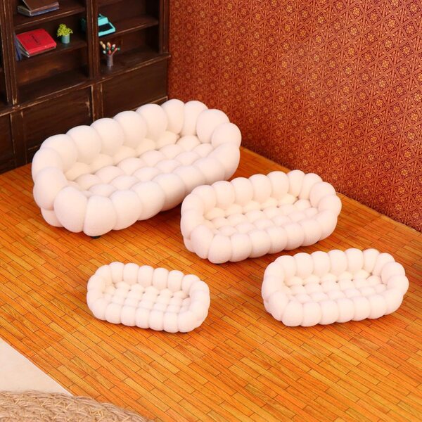 Miniatur-Nuvola-Sofa für Puppenhaus im Maßstab 1:12 - 1:30