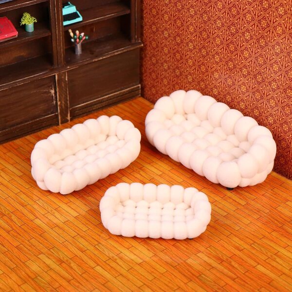 Miniatur-Nuvola-Sofa für Puppenhaus im Maßstab 1:12 - 1:30