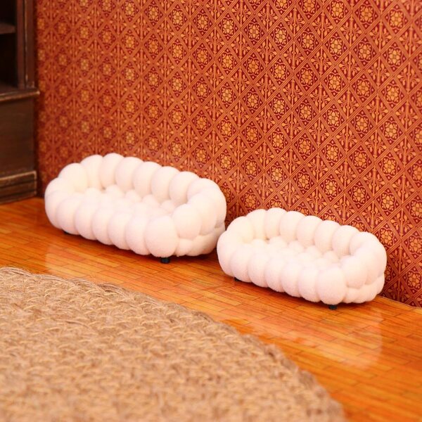 Miniatur-Nuvola-Sofa für Puppenhaus im Maßstab 1:12 - 1:30