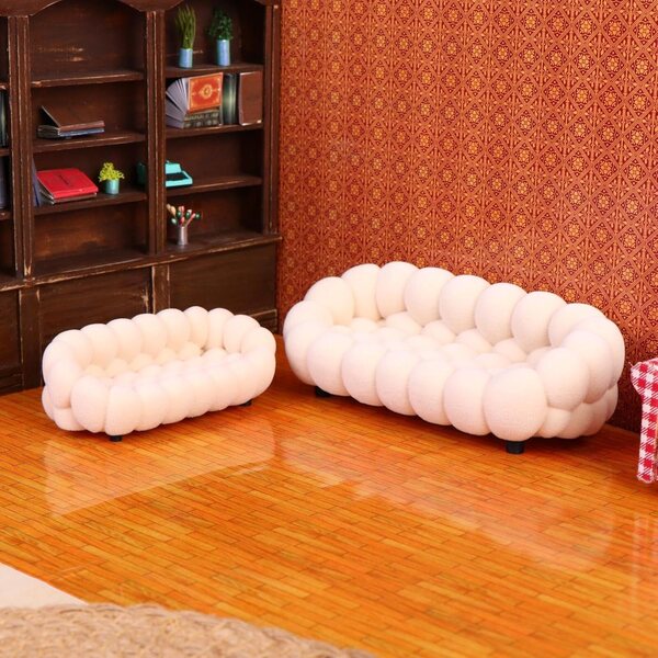 Miniatur-Nuvola-Sofa für Puppenhaus im Maßstab 1:12 - 1:30