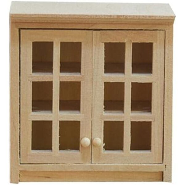1:12 Miniatur-Küchenwandschrank aus Holz – Uterui-Puppenhaus-Dekoration