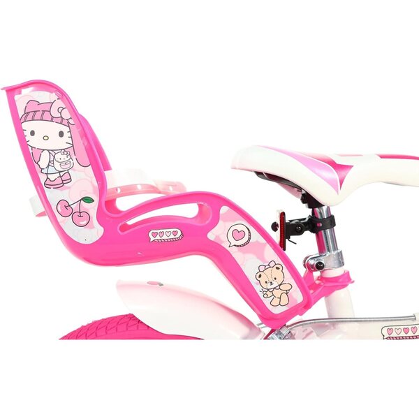 Dino Bikes Hello Kitty 14" Mädchenfahrrad mit Korb und Klingel
