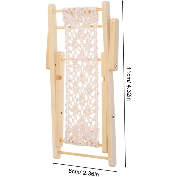 3 Mini-Strandstühle aus Holz für Mikrolandschaften und langlebige Puppenhäuser