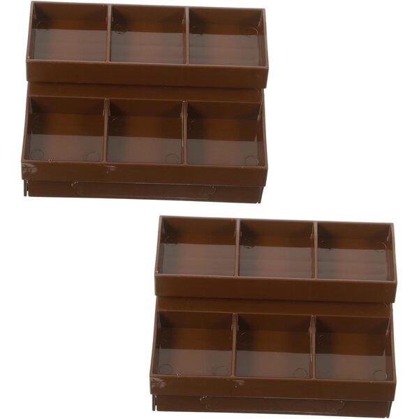 Amosfun Mini Scaffale Casa Bambole 2 pezzi Espositore Frutta e Verdura 9x5x5 cm