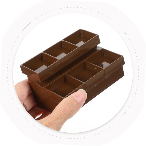 Amosfun Mini Scaffale Casa Bambole 2 pezzi Espositore Frutta e Verdura 9x5x5 cm