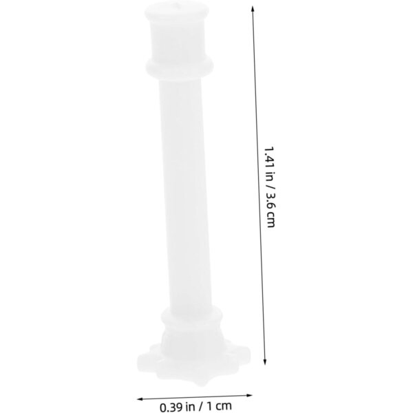 IMIKEYA 10 Mini Colonne Romane Decorative Bianche per Matrimonio e Arredo Casa