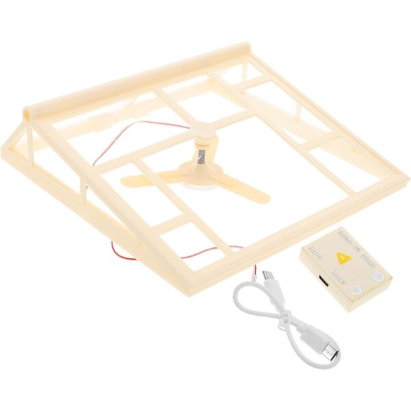 Copertura Tetto in Plastica Beige per Casa delle Bambole Miniatura 16,5x16,3 cm