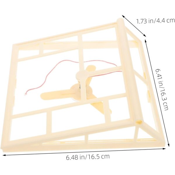 Copertura Tetto in Plastica Beige per Casa delle Bambole Miniatura 16,5x16,3 cm
