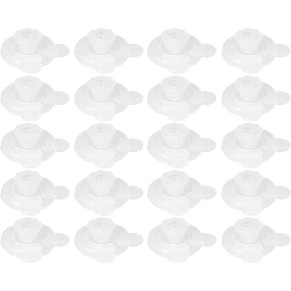 BORDSTRACT Clip per Copripiumino 20pz Plastica Bianco per Fissaggio Angoli Trapunta