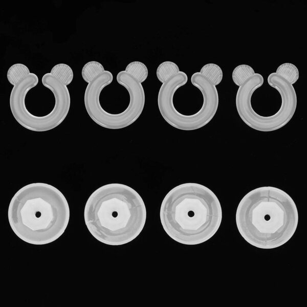 BORDSTRACT Clip per Copripiumino 20pz Plastica Bianco per Fissaggio Angoli Trapunta