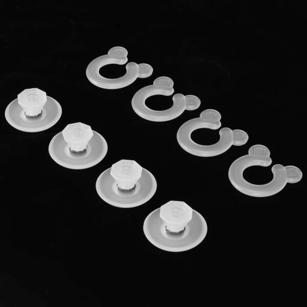BORDSTRACT Clip per Copripiumino 20pz Plastica Bianco per Fissaggio Angoli Trapunta