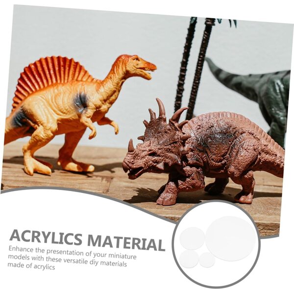 Acryl-Rundsockel, 40 Stück, für Mini-Puppen und DIY-Modellbau