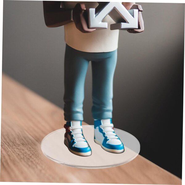 Acryl-Rundsockel, 40 Stück, für Mini-Puppen und DIY-Modellbau