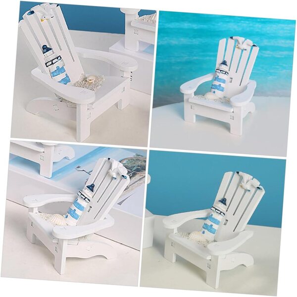 Gatuida Sedia da Spiaggia Miniatura in Legno per Decorazioni Casa delle Bambole