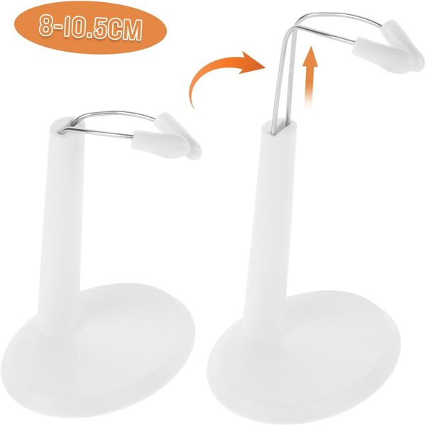 Gatuida 2 pezzi Supporto in Plastica per Bambole - Base Stabile Espositore da Tavolo