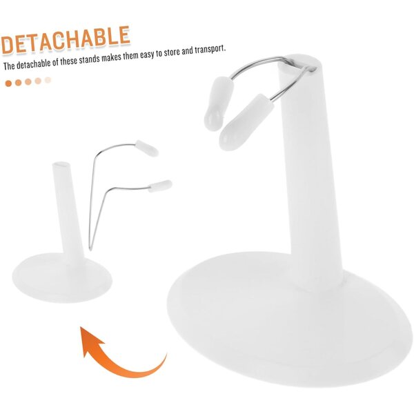 Gatuida 2 pezzi Supporto in Plastica per Bambole - Base Stabile Espositore da Tavolo