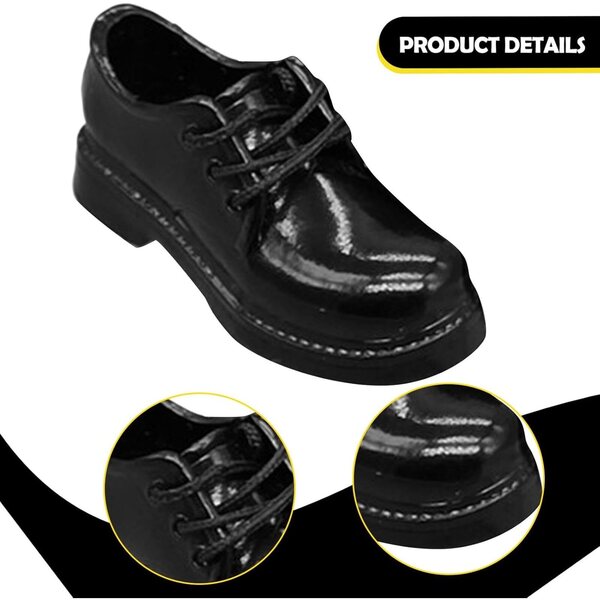 F Fityle Schuhe für BJD 1/8 Unisex-Puppen mit Schnürsenkeln, langlebiges PP-Material