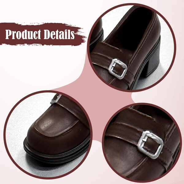 1/6 Miniatur-elegante Schuhe für 12-Zoll-PVC-Puppe F Fityle
