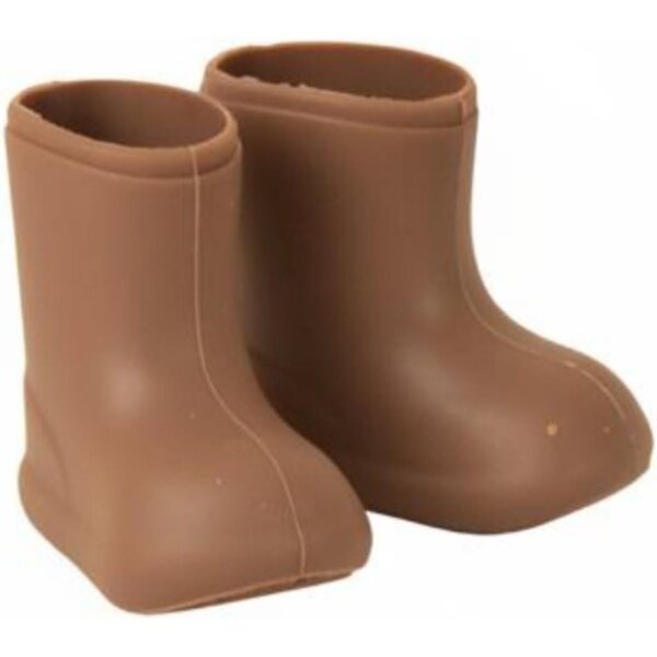 1/12 Wasserdichte Miniatur-Stiefel aus weichem Silikon, realistisch braun