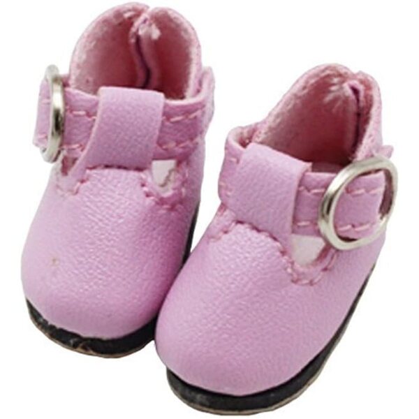 Lederschuhe mit Schnalle für 1/6 Puppe – Freizeitzubehör Uteruik 2,8 x 1,2 cm