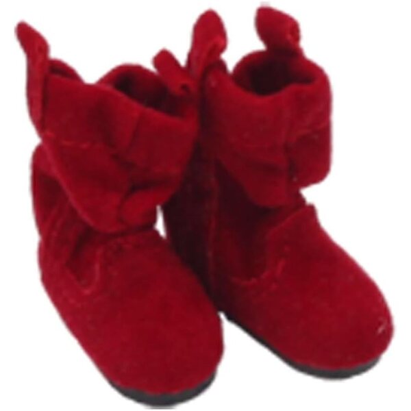 Rote Plüschstiefel für 1/6 BJD Puppe 30 cm – Zubehör Schuhe