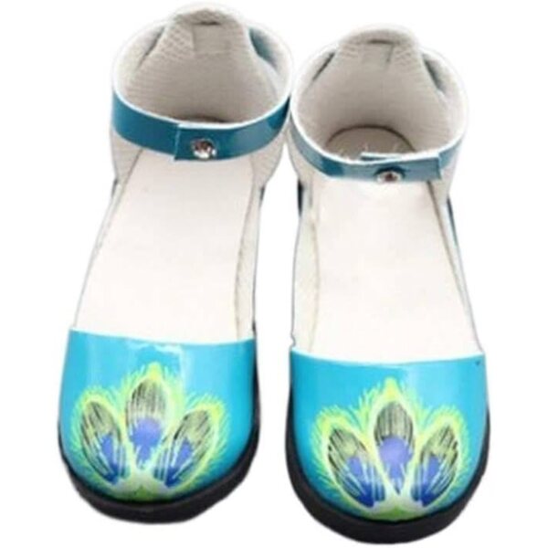 Scarpe con Tacco Alto e Fibbia a Piume per Bambole BJD SD 1/3 (60 cm)