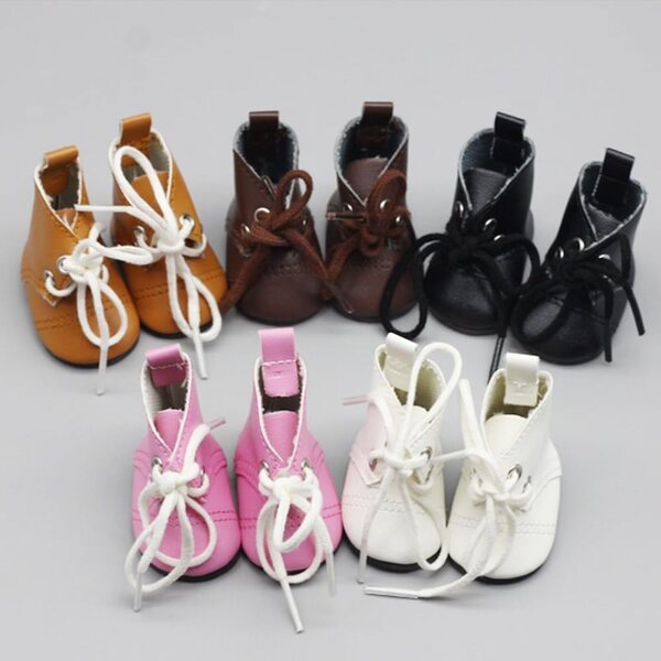 Leder-Schnürstiefel für 14-Zoll-Puppe, Schuhe, BJD-Kostümzubehör, 30 cm