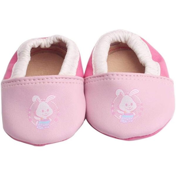 Flache Schuhe für 46 cm große Puppen mit Hasenaufdruck, Kostümzubehör