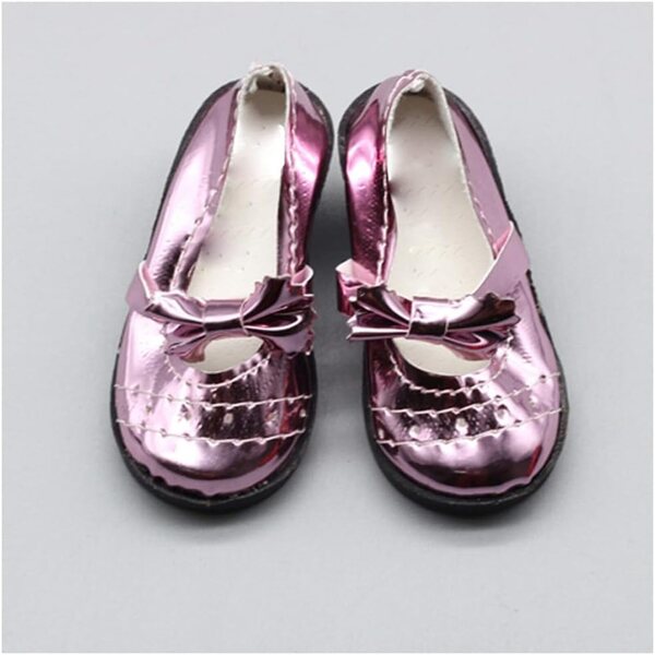 Scarpe con Tacco Alto e Fiocco per Bambole BJD 1/3 da 60 cm | Scarpe con Fibbia Casual