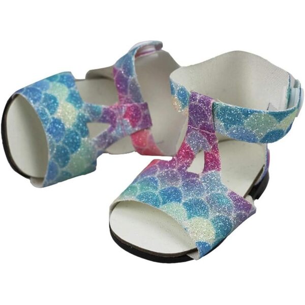 Sandali per Bambola 46 cm - Scarpe Casual con Motivo Squame di Pesce Uteruik