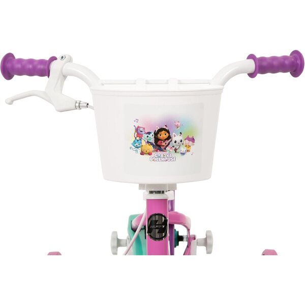 TOIMSA Gabby's Dollhouse 12" Kinderfahrrad mit Stabilisatoren und sicheren Bremsen