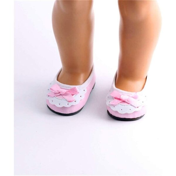 Scarpe Rosa per Bambola Americana 46 cm - Accessori Abbigliamento Uteruik