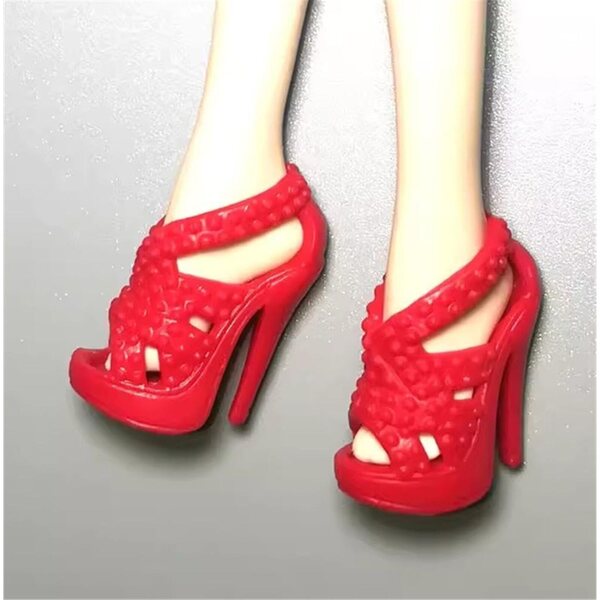 10 Paar Schuhe mit hohen Absätzen für 30-cm-Puppen – Puppenmode-Accessoires