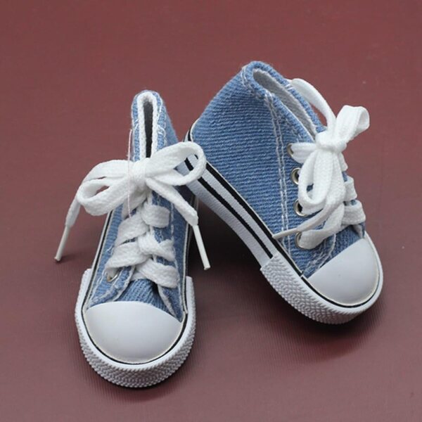 Hohe Canvas-Schuhe für 1/3 BJD-Puppe 60 cm – elegante Schnürschuhe