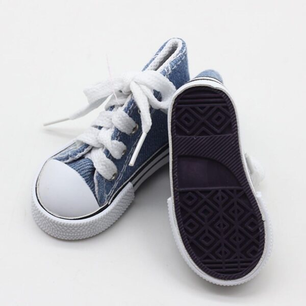 Hohe Canvas-Schuhe für 1/3 BJD-Puppe 60 cm – elegante Schnürschuhe