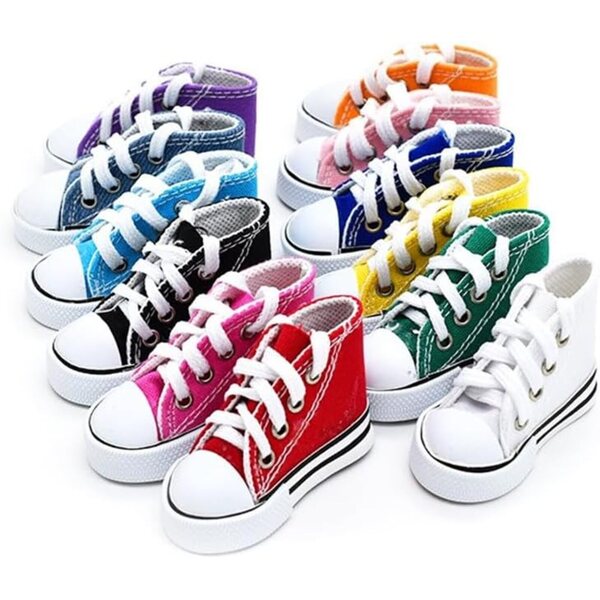 Hohe Canvas-Schuhe für 1/3 BJD-Puppe 60 cm – elegante Schnürschuhe